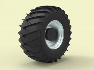 Wheel for snow 3D Model