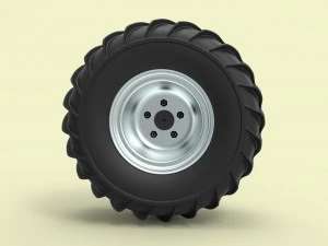 Wheel for snow 3D Model