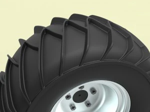 Wheel for snow 3D Model