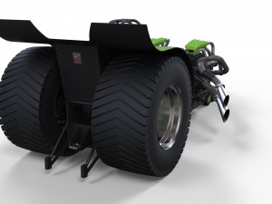 Twin-engined pulling tractor 2 Modèle 3D