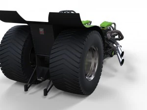 Twin-engined pulling tractor 2 3D Model