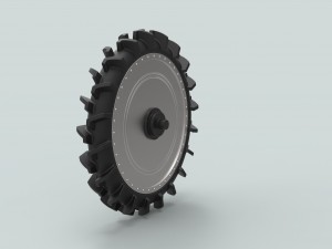 Wheel from swamp buggy 3D Модель