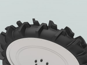 Wheel from swamp buggy 3D Модель