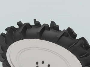 Wheel from swamp buggy 3D Model