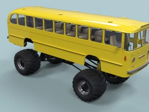 &Ocirc;nibus monstro Modelo 3D