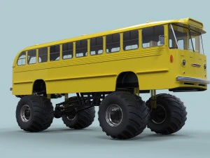 Monster bus 3D Model
