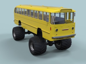Monster bus 3D Модель