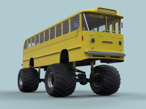 Monster bus 3D Модель