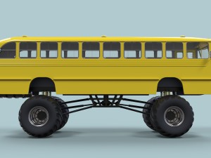 Monster bus 3D Модель