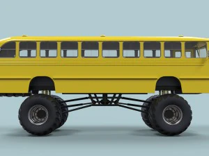 Monster bus 3D Model