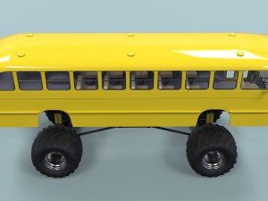 Monster bus 3D Модель