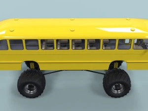 Monster bus 3D Model