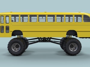 Monster bus 3D Модель