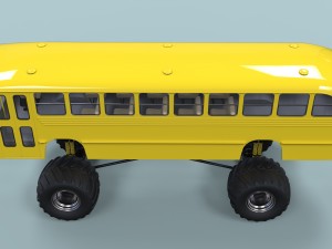 Monster bus 3D Модель