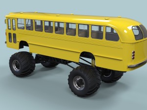 Monster bus 3D Модель