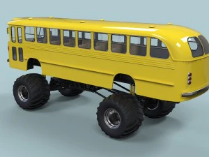 Monster bus 3D Model