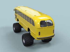 Monster bus 3D Модель