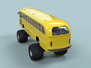 Monster bus 3D Model