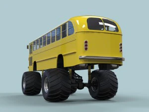 Monster bus 3D Model