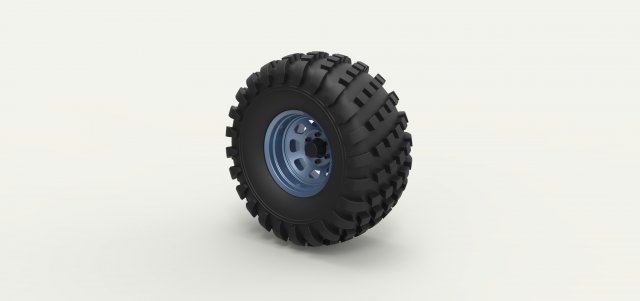Offroad wheel 22 Model 3D .c4d .max .obj .3ds .fbx .stl .blend 