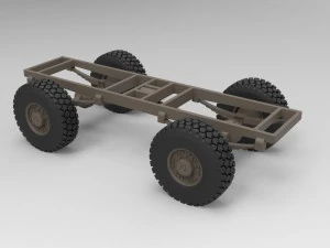 Chassi 4x4 Modelo 3D