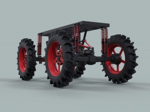 Chassis of hill and hole truck 3Dモデル