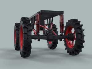 Chassis of hill and hole truck 3Dモデル
