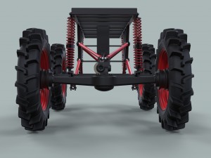 Chassis of hill and hole truck 3Dモデル