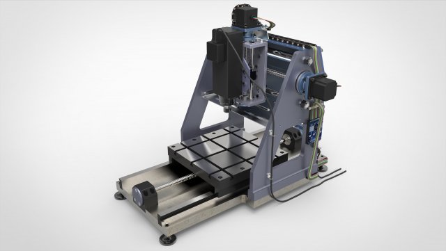 Cnc machine 3D Model .c4d .max .obj .3ds .fbx .stl .blend 