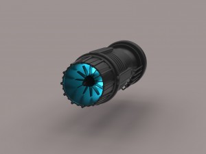 Jet engine 2 3D Модель