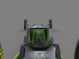 Front engine jet dragster 3D Модель