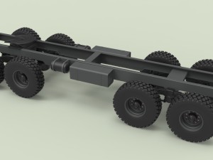Chassis 8x8 for truck 3D Model