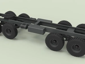 Kamyon i&ccedil;in şasi 8x8 3D Model