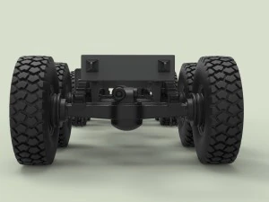Chassis 8x8 for truck 3D Model
