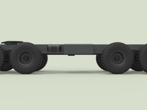 Chassis 8x8 for truck 3D Model