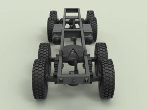 Chassis 8x8 for truck 3D Model