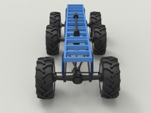 Chassis 6x6 for mud truck 3D Модель