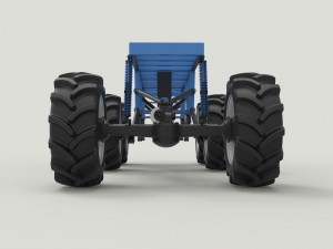 Chassis 6x6 for mud truck 3D Модель