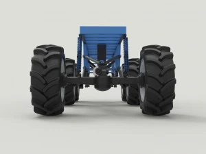 Chassis 6x6 for mud truck 3D Model