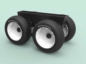 Chassis for monster truck 3Dモデル