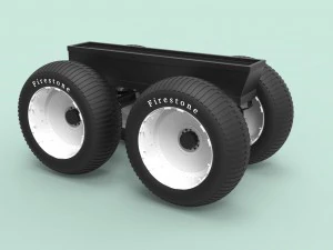Chassi para caminh&atilde;o monstro Modelo 3D