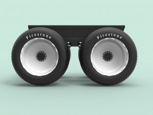 Chassis for monster truck 3D Модель