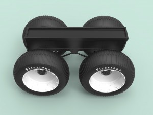 Chassis for monster truck 3D Модель