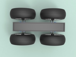 Chassis for monster truck 3D Модель