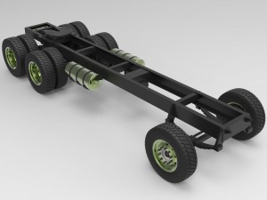 Chassis for truck Modelo 3D