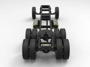 Chassis for truck Modelo 3D