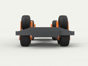 Chassis with terrastar wheel system Modello 3D