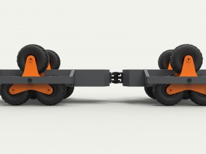 Chassis with terrastar wheel system Modello 3D