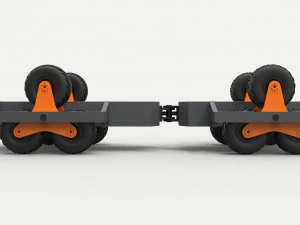 Chassis with terrastar wheel system 3D Model