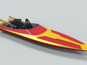 Motorboat 3D Модель